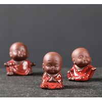 Игрушка для чайной церемонии Мальчик- монах -  глина, эмаль