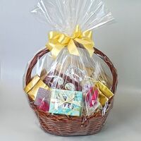 Подарочная корзина с чаем, кофе и сладостями - Подарочный набор чая и кофе Золотое руно