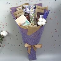 Букет из чая - Лобелия - Подарочный набор чайный букет