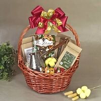 Подарочная корзина с чаем, кофе и туркой - Подарочный набор чая и кофе